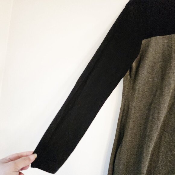 INC Color Block Knit Tunic Sweater Dress Women Sz L Long Sleeve Viscose Blend - Picture 6 of 15